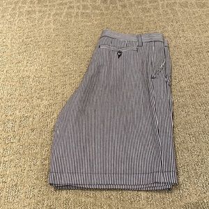 Mens navy Blue striped shorts
